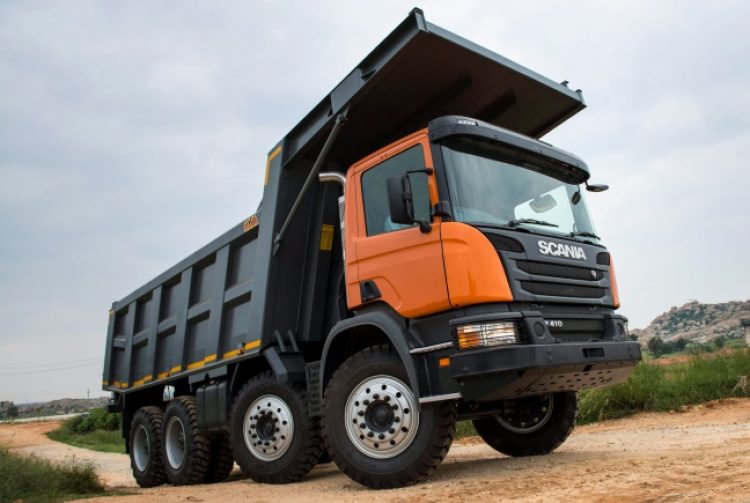 Scanima R200 200 200 самосвала Scania за индийска компания