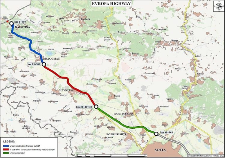 Одобриха 183 млн. евро за изграждане на новата магистрала Европа