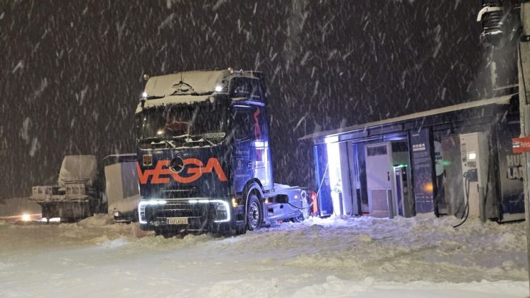eActros 600 достигна най-северната точка на Европа
