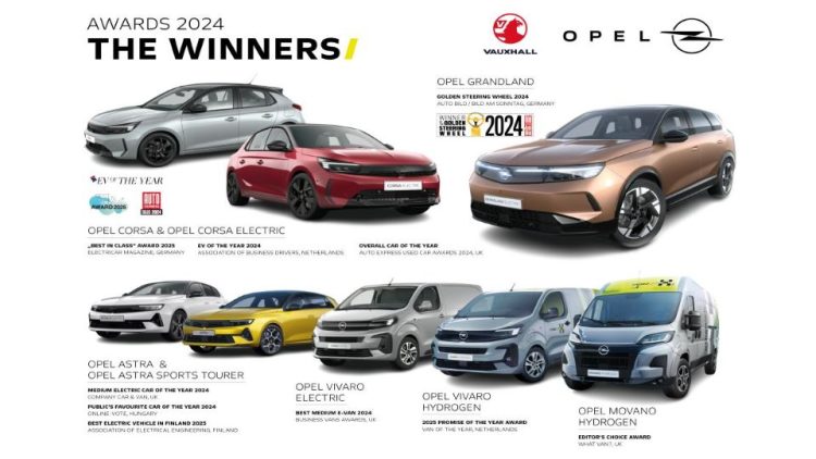 Моделите на Opel спечелиха множество награди през 2024 г.
