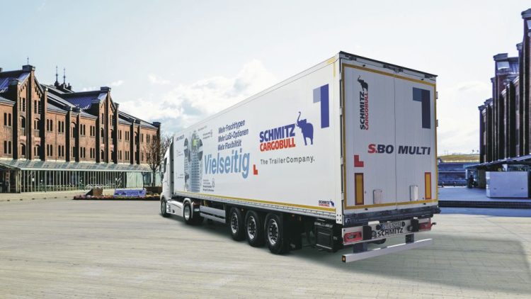 S.BO MULTI на Schmitz Cargobull е полуремарке за сухи товари и променящи се транспортни задачи